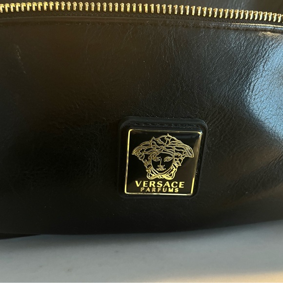 NWOT Versace Parfums black with gold hardware backpack. Lots of pockets - Picture 4 of 4